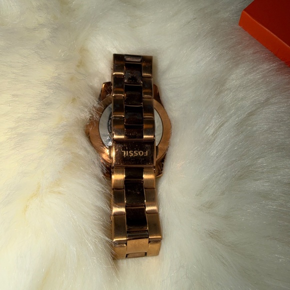 Fossil Q Hybrid Smart Watch Rose Gold Metallic Crystals Sparkly main image 7